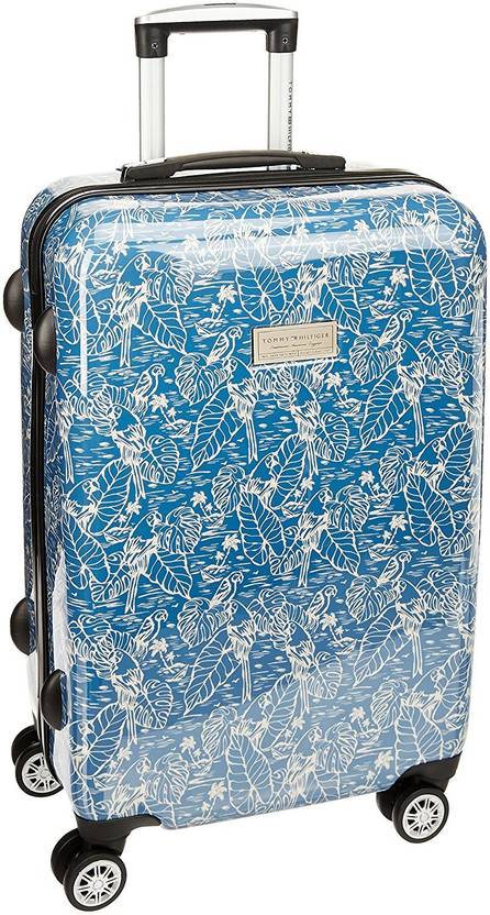 Tommy Hilfiger Floral Mimic Cabin Luggage 22 Inch Blue Price