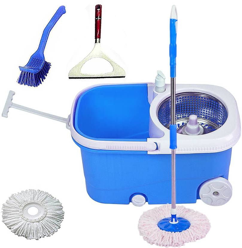VMOP SPININGCLEANIG MOP RANDOM COLOR ( BLUE,PINK,GREEN)AB164 Mop Set