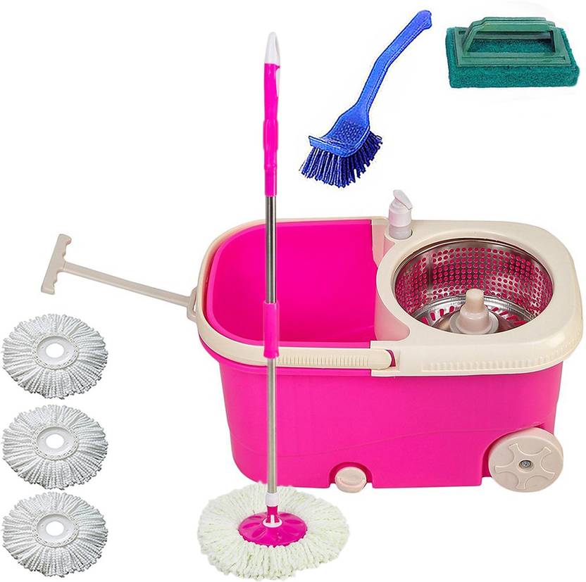 VMOP SPININGCLEANING MOP RANDOM COLOR ( BLUE,PINK,GREEN)AS106 Mop