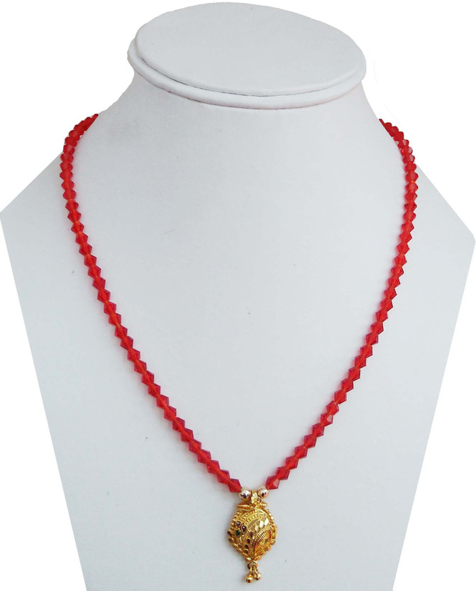 red moti mangalsutra