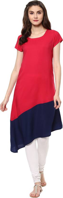 Krapal Casual Solid Women Kurti
