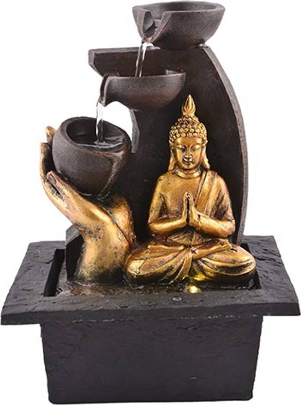 Japson Lord Gautam Buddha Water Fountain Showpiece For Home