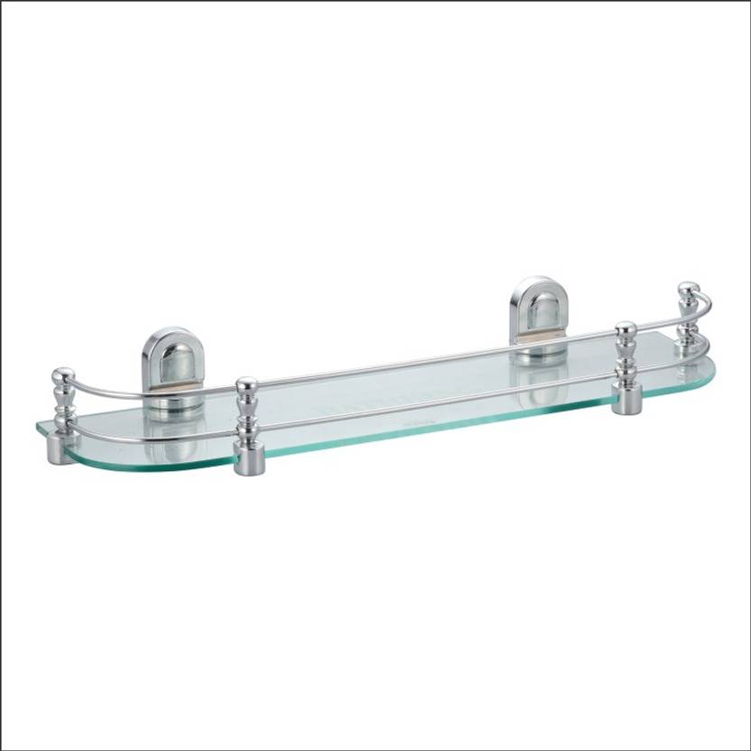 L Glass Shelf Royal Straight 18 Inch Wall