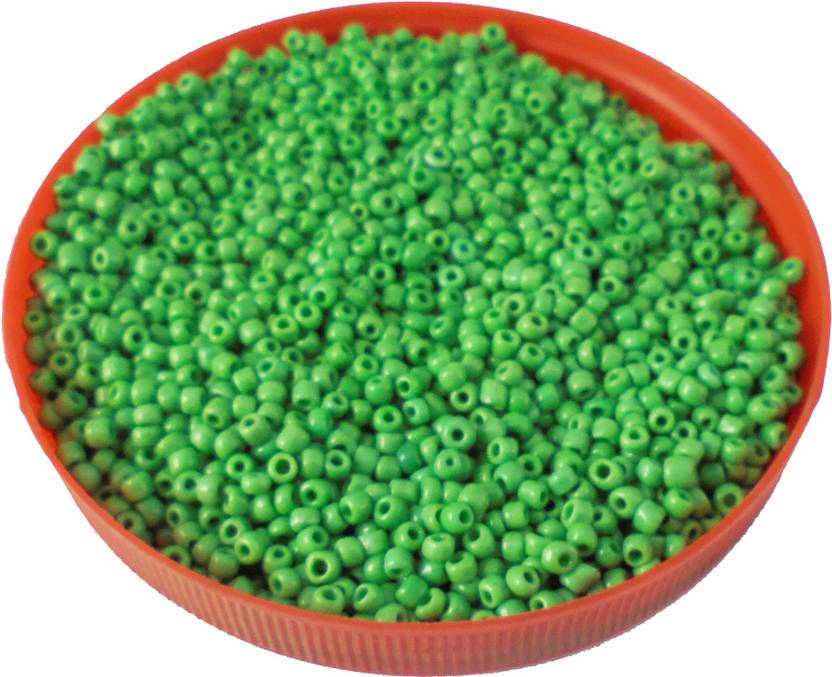 Target Retail Green Color Glass Seed Beads 8 0 Pot 100 Gm 2800