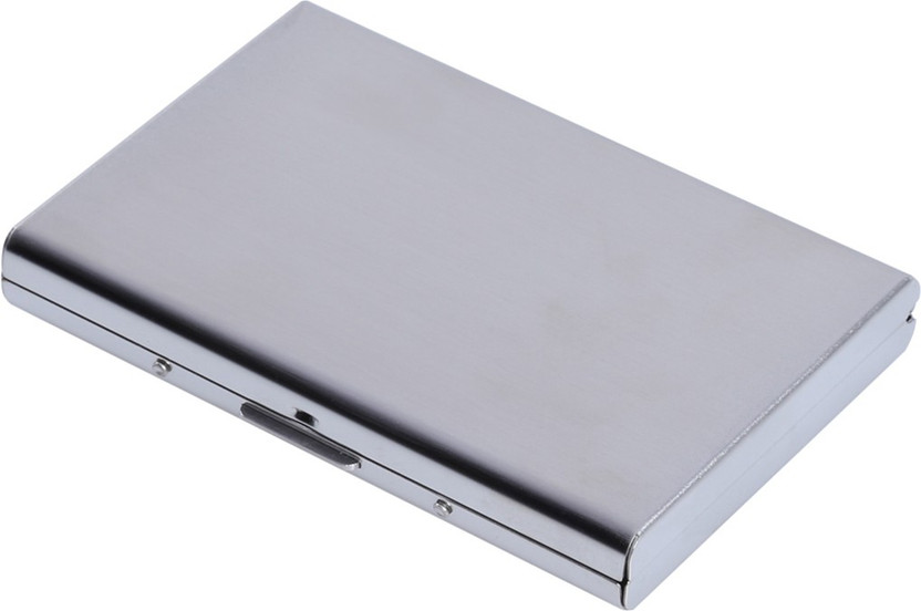 StealODeal Silver Metal Waterproof Business Atm 6 Card Holder(Set of 1, Silver)