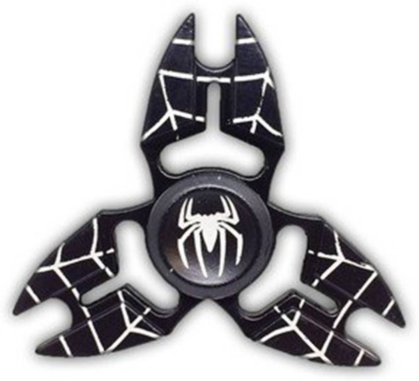 Be You Own Label Black Colour Spiderman Logo Metal Fidget Spinner