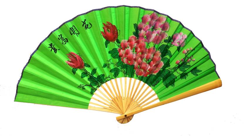 Jamboree Wall Decoration Bamboo Chinese Big Paper Fan Handmade