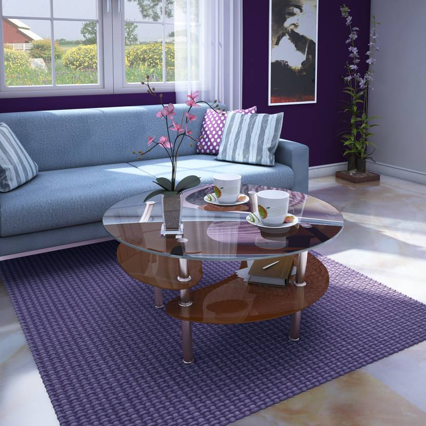 Hometown Luna Centre Metal Coffee Table In India Hometown Luna Centre Metal Coffee Table Finish Color Brown