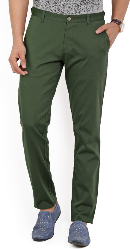 PARX Regular Fit Men Dark Green 