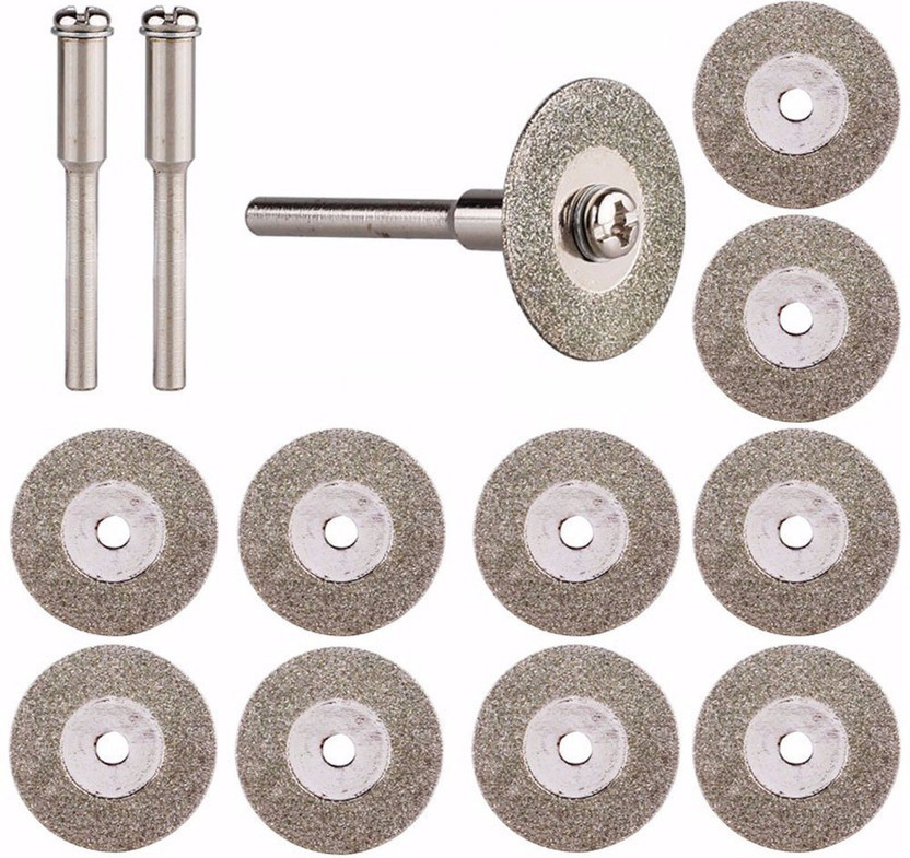 10Pcs Diamond Cut Off Discs Wheel Blades Set for Power Drill Craft Rotary Tool