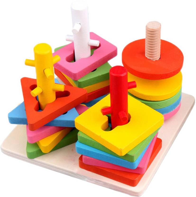 Dragon Wooden Educational Preschool Shape Color Recognition