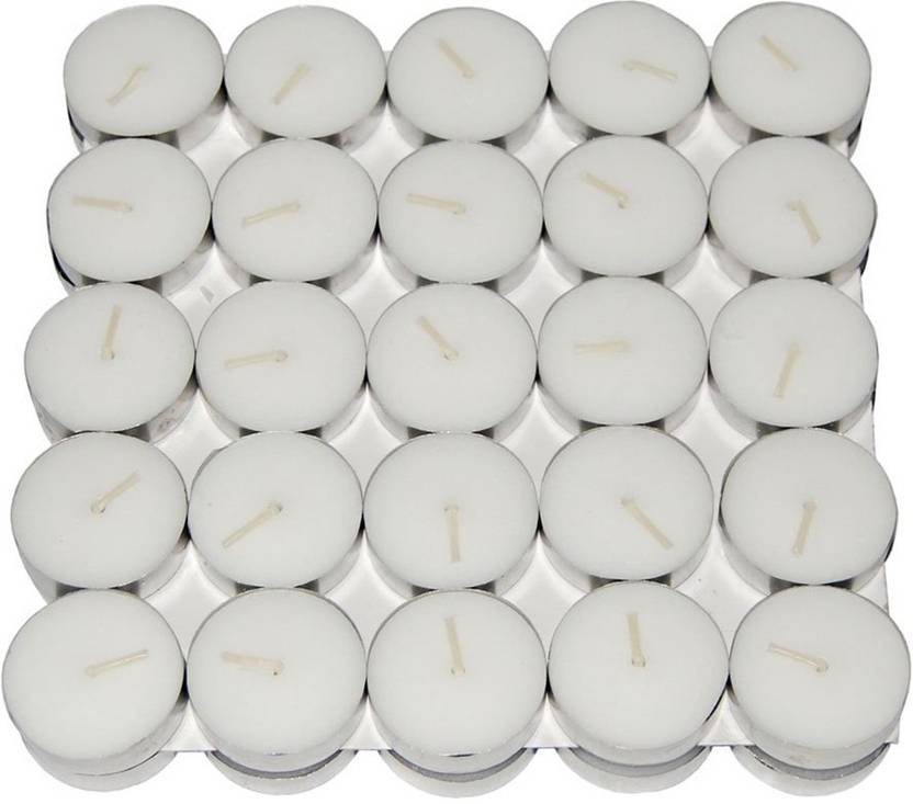 PEARL Tea Light Candle Wax (White,Approx4 Hours Burn Time) Candle