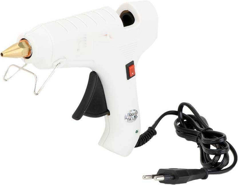 provouge white heavy duty glue gun with 5glue stick Standard