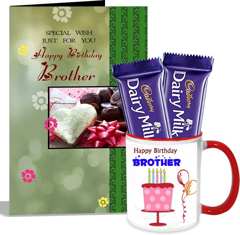 alwaysgift happy birthday brother mug with card hamper mug gift set