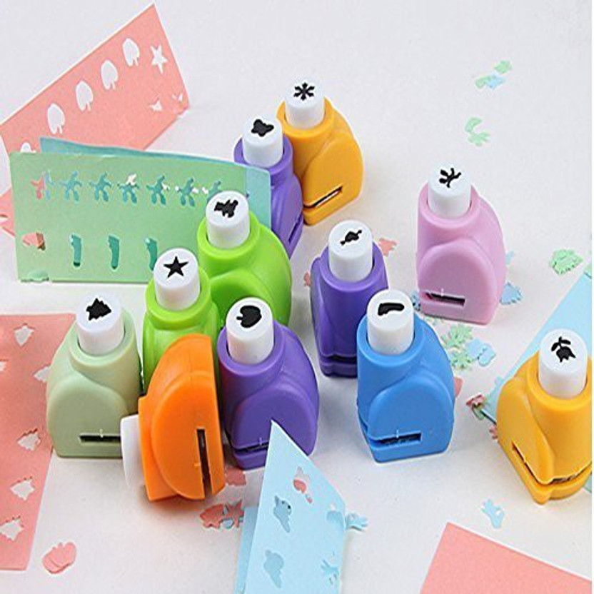 Mini Scrapbook Punches Set Go To Travel Series Diy Embossing Device Handmade For Children All Different Crafting Designs Paper Punches