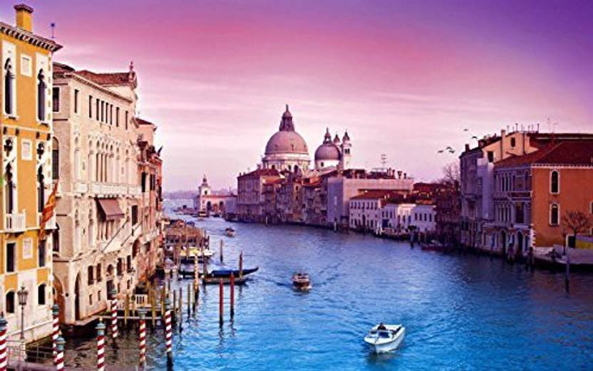 Fkg Wooden The Grand Canal Venice Italy Size 30 X 20 Basswood
