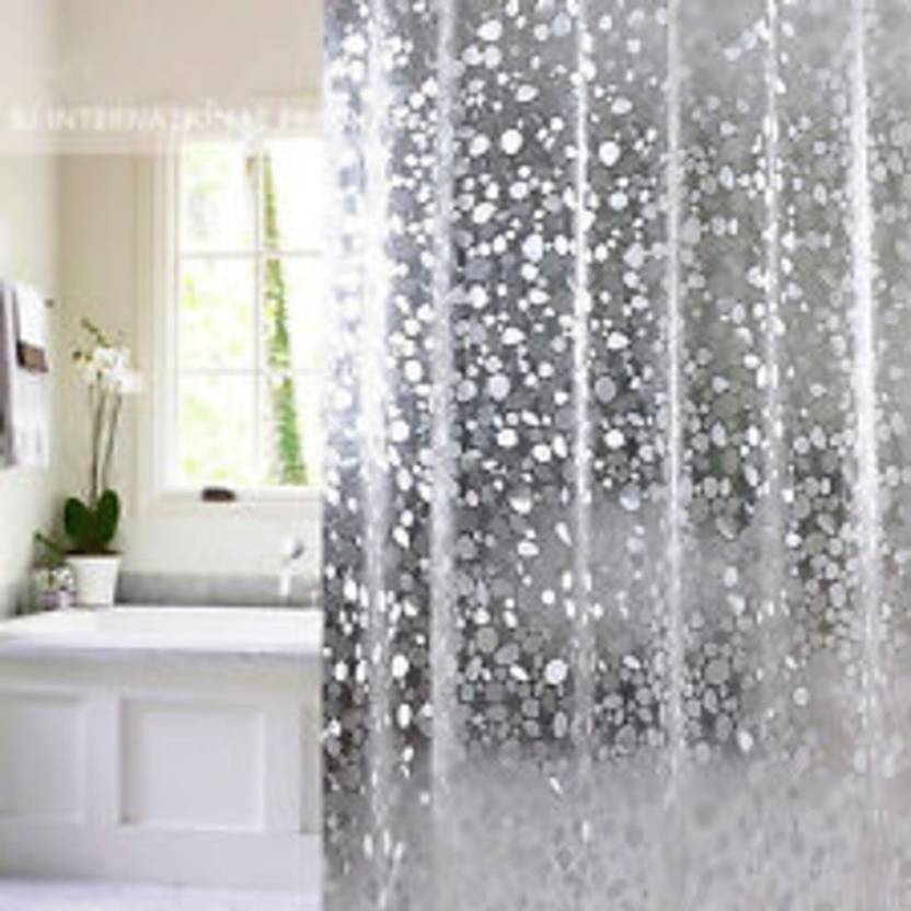 Khushi Creation 82 Cm 3 Ft Pvc Shower Curtain Pack Of 2 Buy