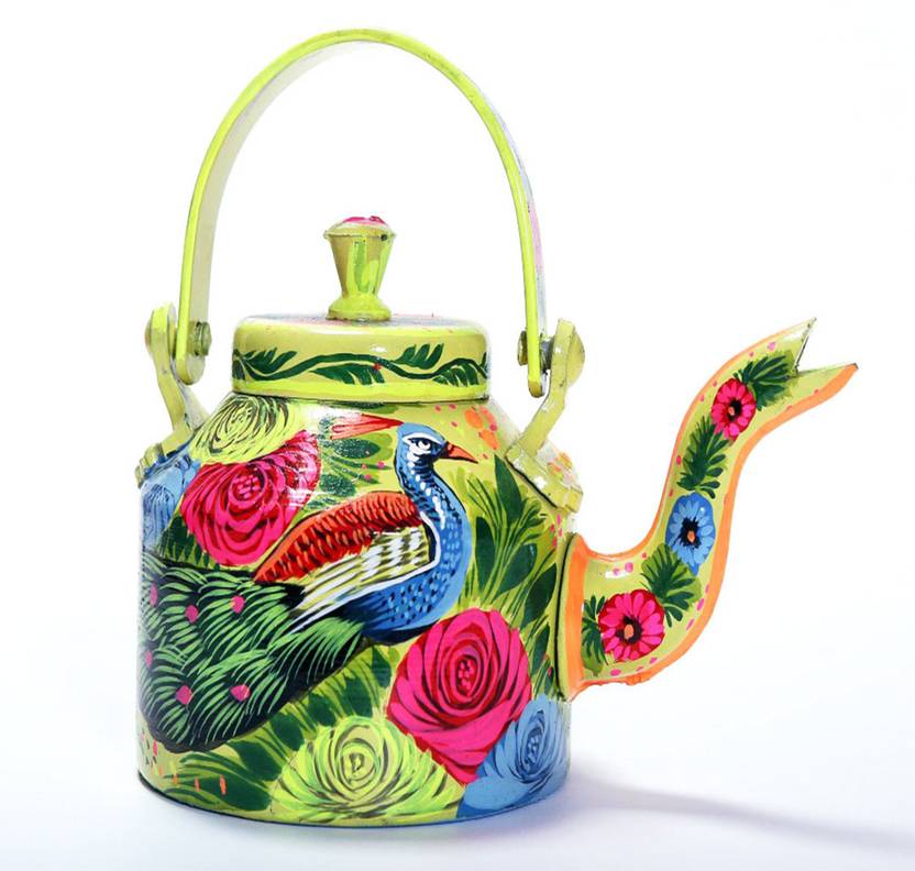 Bildapt Colorful Hand Painted Kettle Decorative Showpiece 22 cm Price
