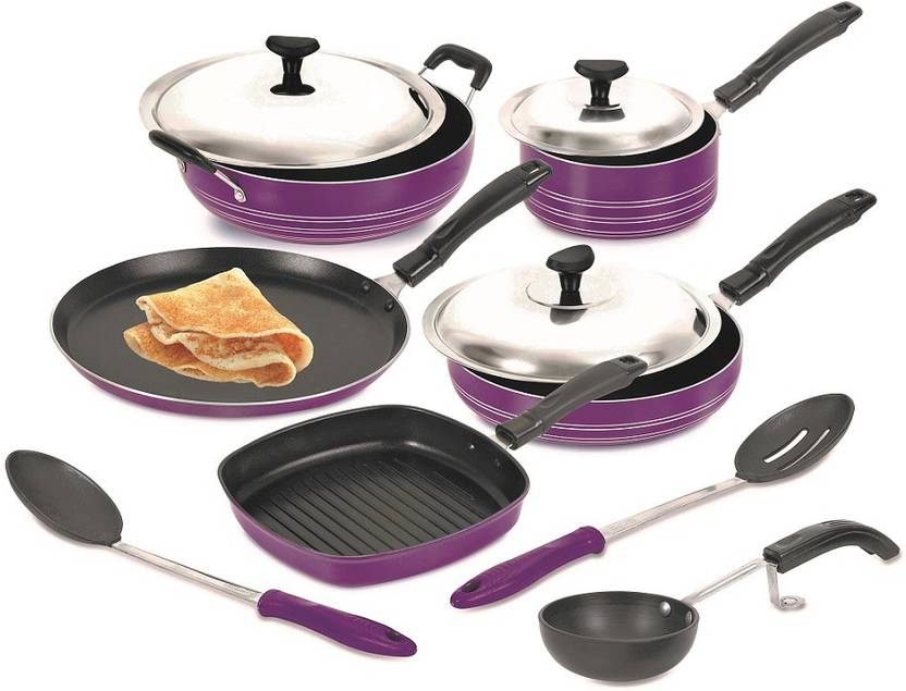 Crystal Silver Series Cookware Set