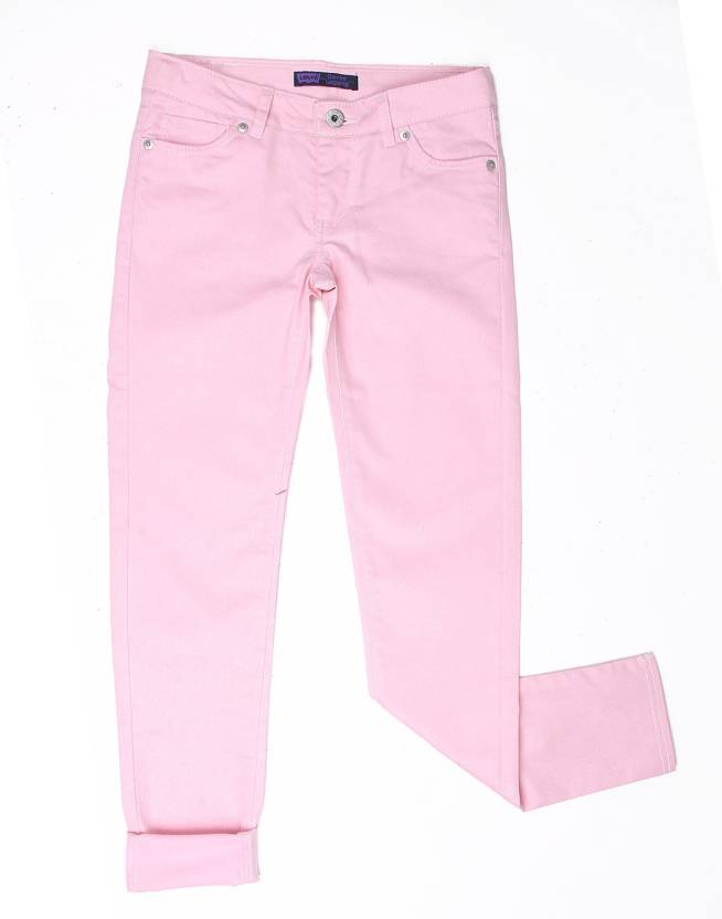 LEVI'S Slim Girls Pink Jeans - Buy LEVI'S Slim Girls Pink Jeans Online at  Best Prices in India 