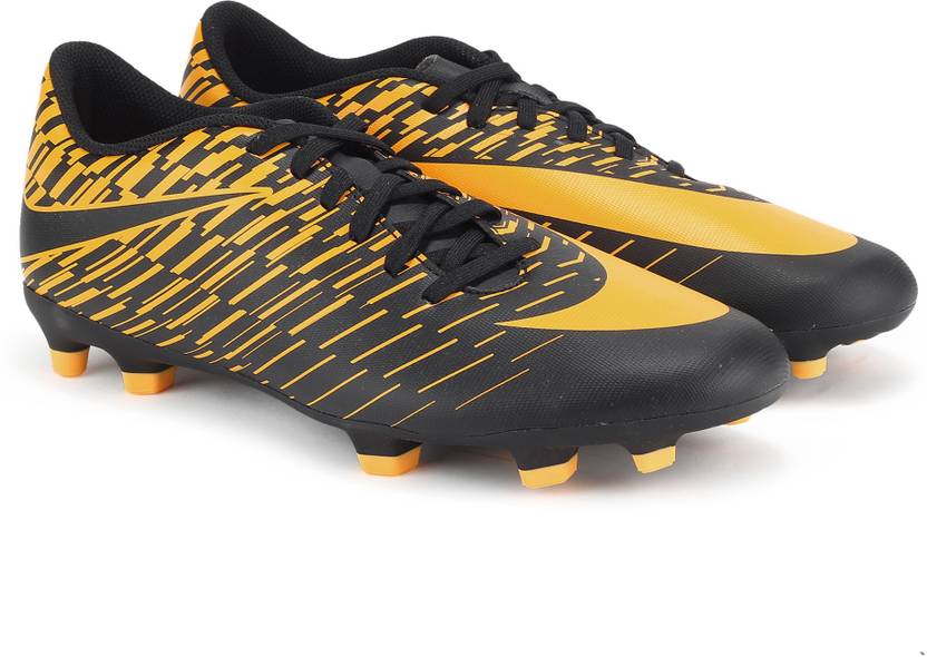Nike BRAVATA II FG Football Shoes - Buy BLACK/LASER ORANGE ...