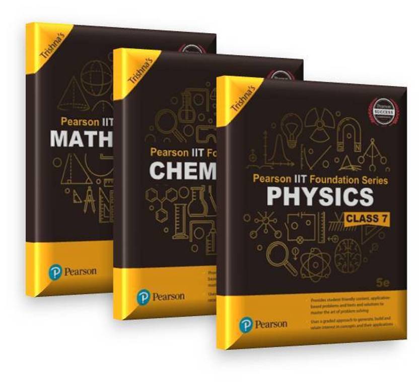 Pearson iit foundation series for class 7 set of 3 buy pearson iit