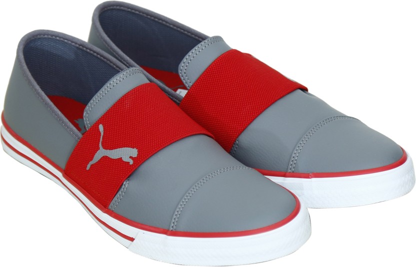 puma red loafers