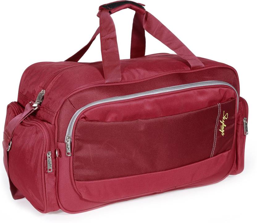 Skybags cardiff polyester 52 cms red travel duffle top