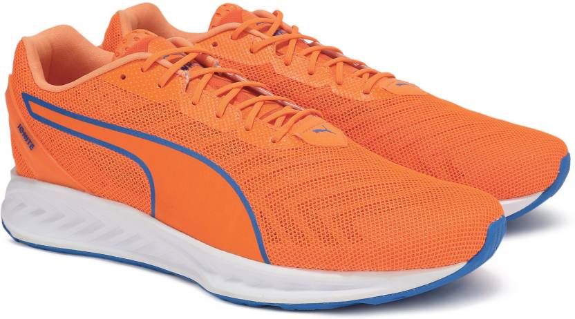 PUMA IGNITE 3 PWRCOOL Running For Men - Buy Orange Clown Fish-French Blue Color IGNITE 3 PWRCOOL Running Shoes For Men Online at Best Price - Shop Online for Footwears