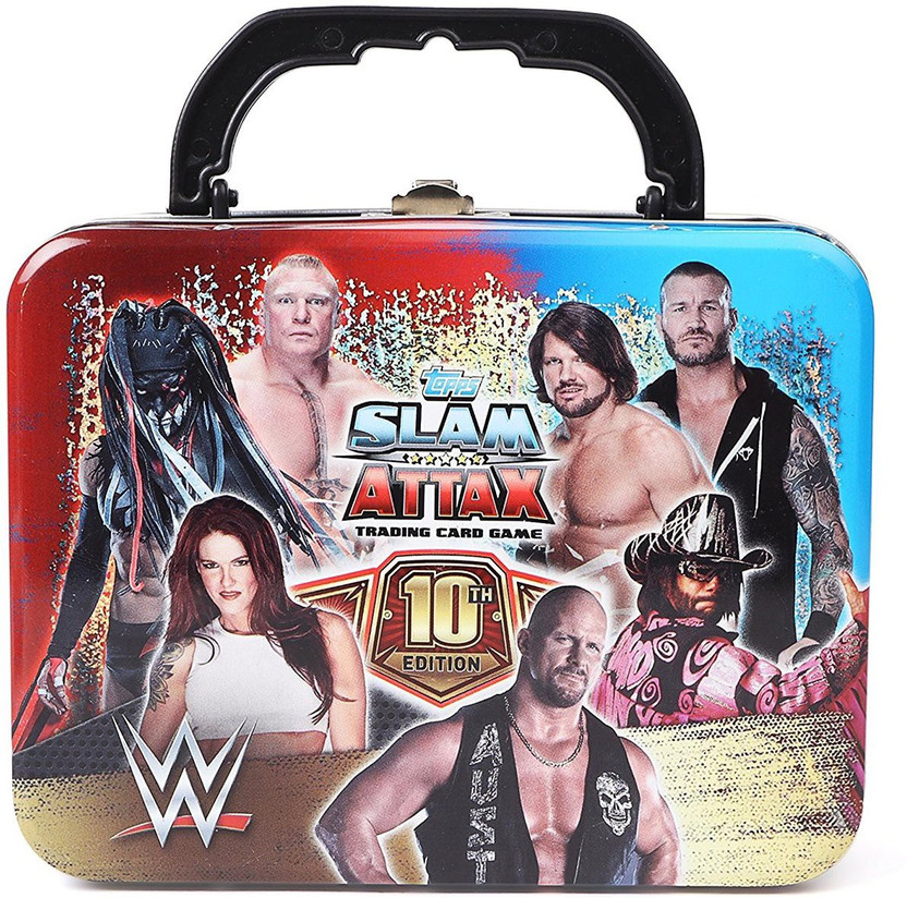 Topps-WWE SLAM ATTAX Live-Mini Tin 3er Set