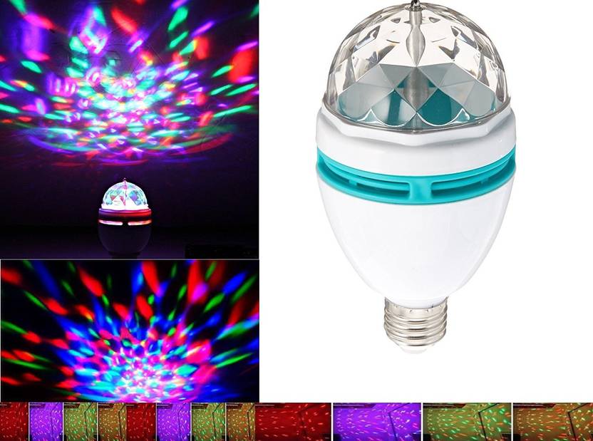 Vibex Disco Ball Lamp Rgb Rotating Led Strobe Party Bulb Stage Vibex Disco Ball Lamp Rgb Rotating Led Strobe Party Bulb Stage Light For Family
