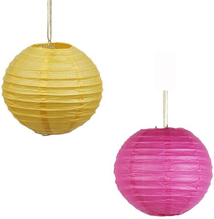 Sukot 14 Inch Paper Lantern Lamp Festival Diwali Decor Indoor