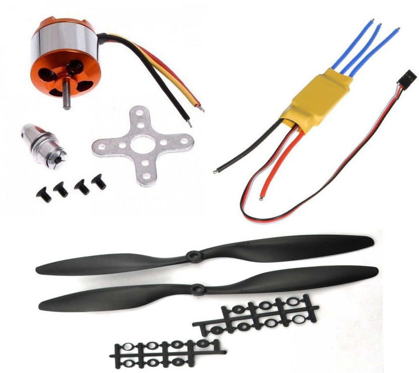Quadcopter Motor, Esc, Propeller single piece Trybotics