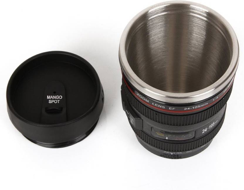 VibeX ™ Special Design Creative Canon Camera Lens Shape Coffee Cup Tea Milk Travel Stainless Steel Vacuum Flasks Can Charged Stainless Steel Mug (400 ml, ... VibeX ™ Special Design Creative Canon Camera Lens Shape Coffee Cup ...