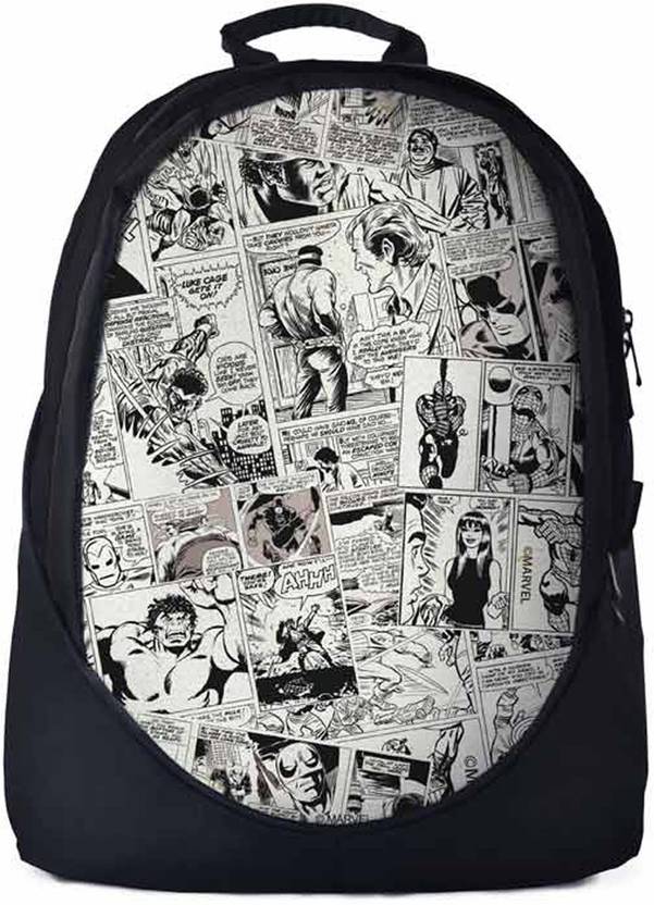The Souled Store Marvel : Comic Strip Backpack 30 L Laptop Backpack ...