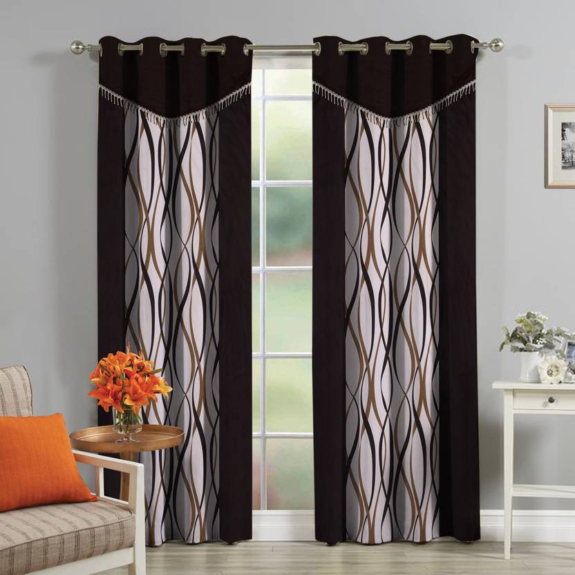 fabzi 153 cm (5 ft) Polyester Window Curtain (Pack Of 2