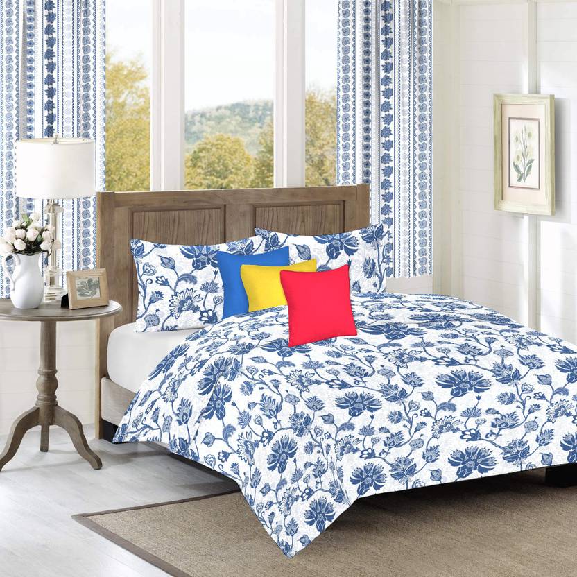 Flipkart Smartbuy Furnishing Set With Bedsheet Curtains And