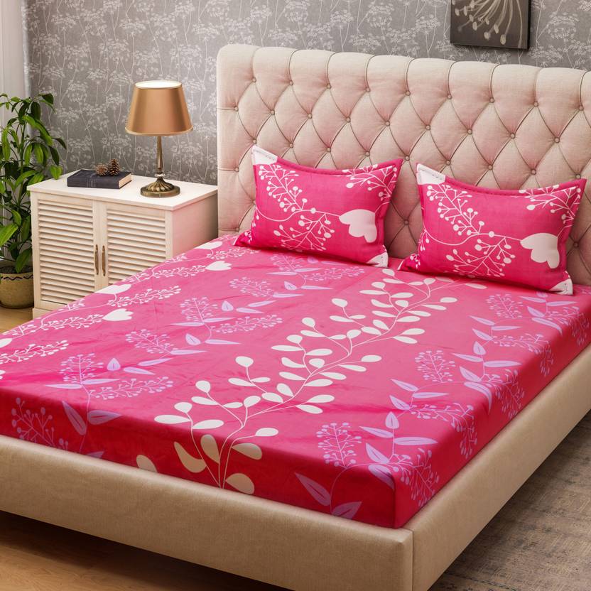 Bombay Dyeing 160 TC Microfiber Double King Floral Bedsheet Buy