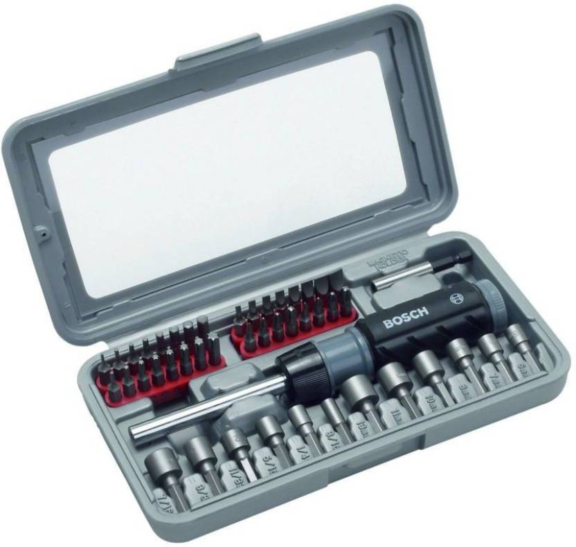 Bosch 46 Piece Screwdriver Set (Black and Silver)