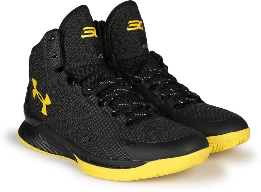 UNDER ARMOUR UA CURRY  CHAMPION EDITION Basketball Shoes For Men - Buy  BLACK/YELLOW Color UNDER ARMOUR UA CURRY  CHAMPION EDITION Basketball  Shoes For Men Online at Best Price - Shop