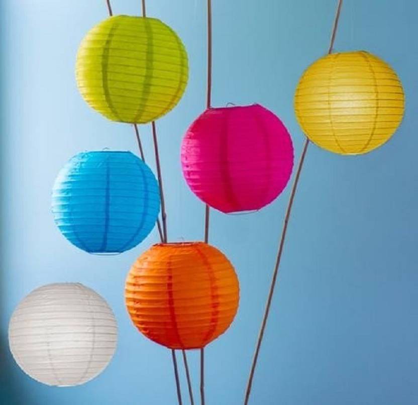 Sukot 10 Inch Decoration Paper Craft Ball Lantern