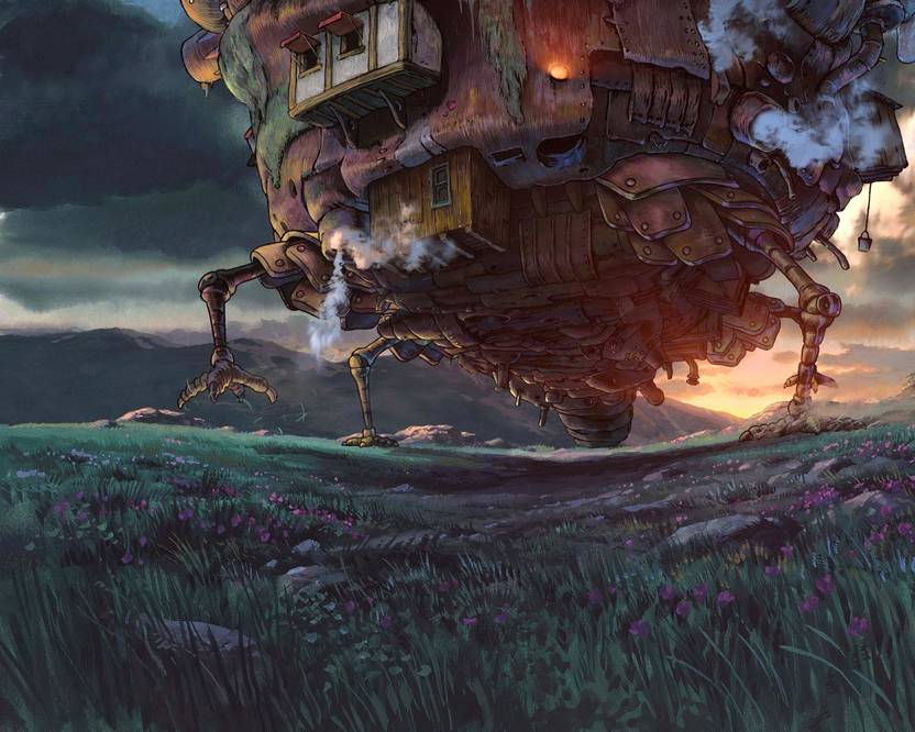 Akhuratha Anime Howls Moving Castle Studio Ghibli Wall