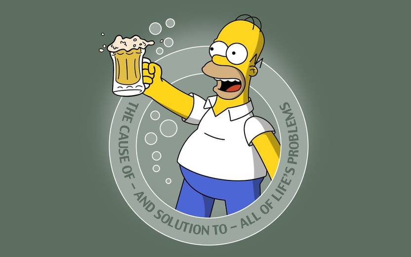 Akhuratha Homer Homer Simpson The Simpsons Beer Quotes Wall