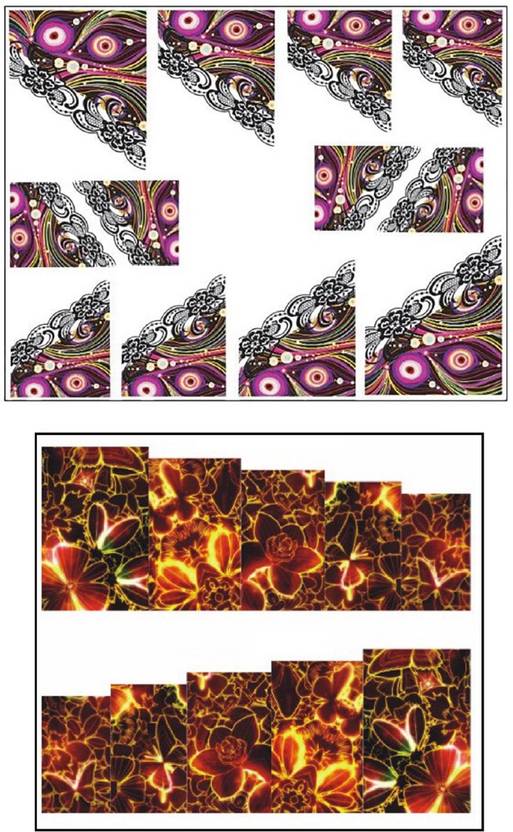 Jenna Manicure Water Transfer Nail Art Decals Stickers Sapphire