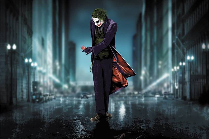 Papel De Parede Coringa Na Chuva Poster Paper Print Decorative