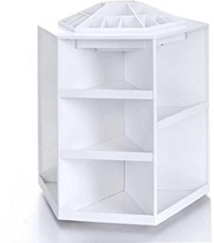 Shopais Plastic 360 Degree Spinning Cosmetic Organizer Display