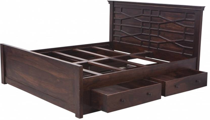 Nidoo Azmin King Size Storage Bed Am Ksbws 164 Solid Wood