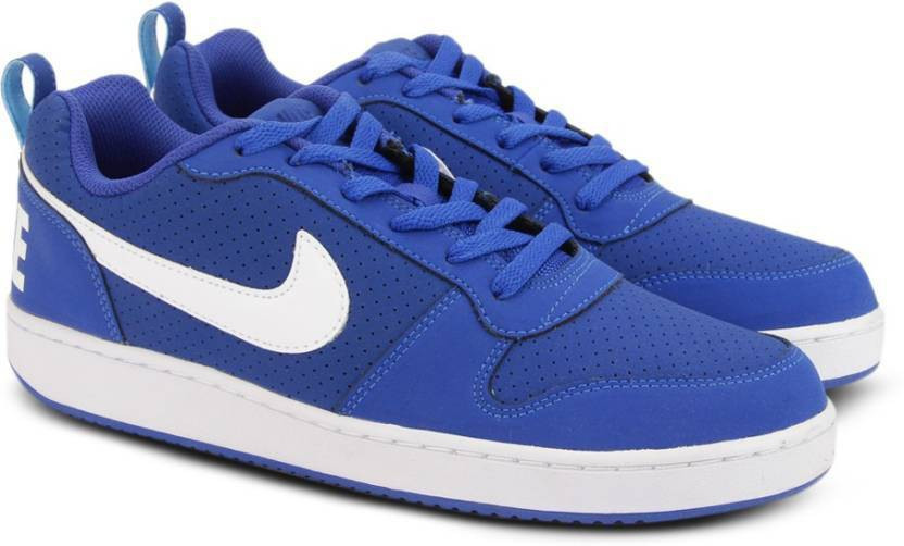 nike men black court borough low sneakers