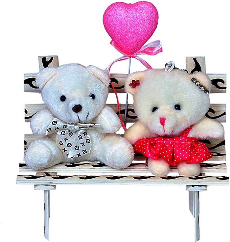 Pingaksh Crafty Collection Love Cute Creamy Teddy Valentine Couple