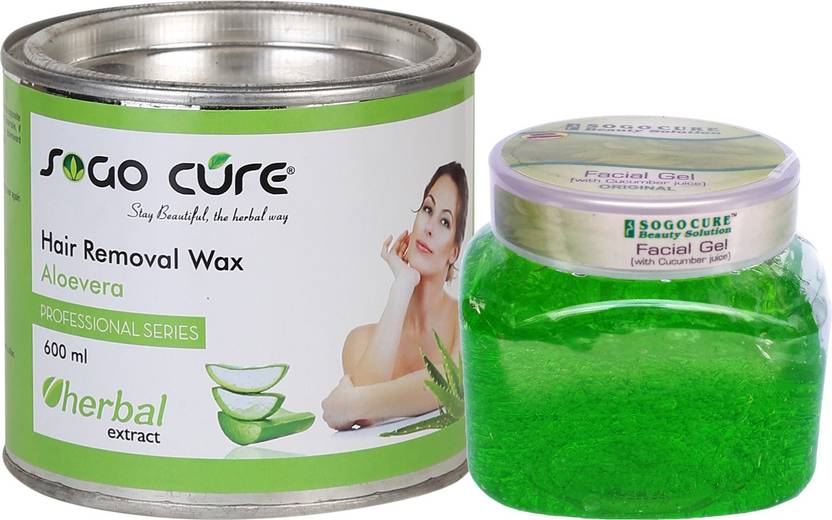 Sogo Cure Aleovera Hair Removal Hot Body Wax And Skin Herbal